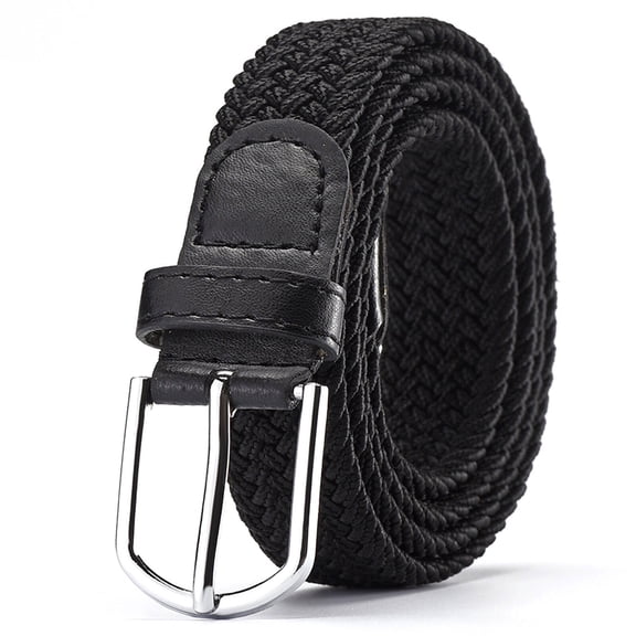 AUQ Belt,No-Hole Adjustable Design Belts for Women,Durable Canvas Material Western Outfit for Women,Black,42in