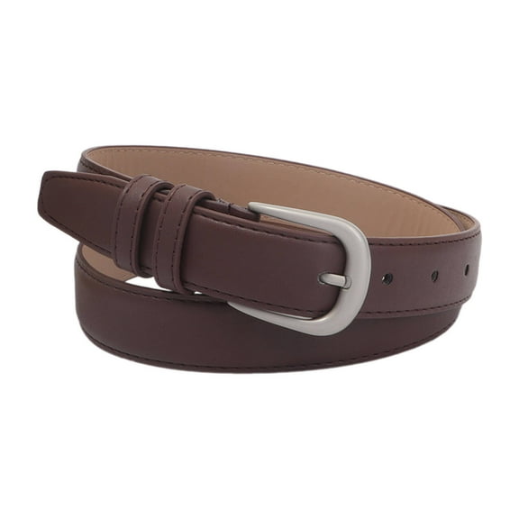 AUQ Belt,Vintage-Inspired Design Belts for Women,Slim and Elegant Shape Western Outfit for Women,Coffee