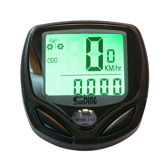 AUQ Bike Computer Wireless Bike Speedometer Waterproof Cycle Bike Computer with LCD Display Speed Odometer English