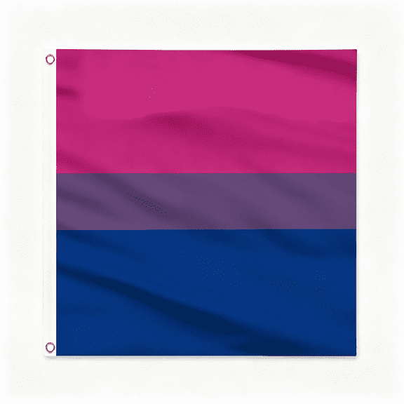 AUQ Bisexual Pride Flag-3X5 Ft Rainbow Pride Flag for Outside-Double Side with Brass Eyelets for Bisexual Party Decor,Lgbt Party Wedding Decorations Outdoor House Flag