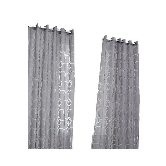 AUQ Blackout Curtains,Grey Curtains,Patterned Curtains,55"X102",Gray
