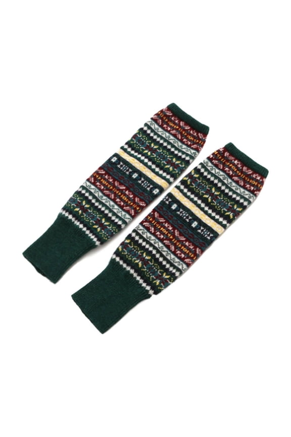 AUQ Boot Socks for Women,Snug Fit Without Tightness Slouchy Socks for Womenl,Thick Wool Material Classic Stacked Design Boot Socks,Green