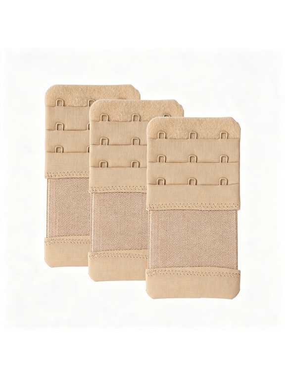 AUQ Bra Extender 3 Hook Elastic Stretchy Bra Band Extension 3Pcs-Pack(Bra Band Extension Bra Extender)