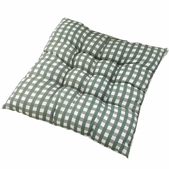 AUQ Buffalo Checked Seating Cushion, 16" X 16"