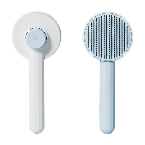 BESTSKY 2PCS Cat Brush,Ultra-Gentle Steel Needle Dog Brush,Efficient Grooming Cat Stuff,Blue