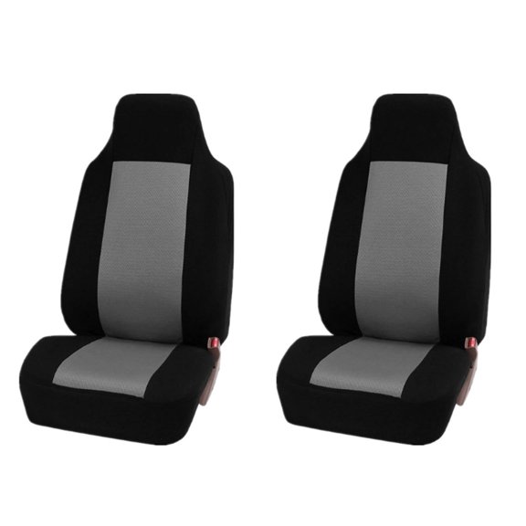AUQ 2Pcs Car Seat Covers,Fabric Seat Covers,Car Seat Cover,Gray