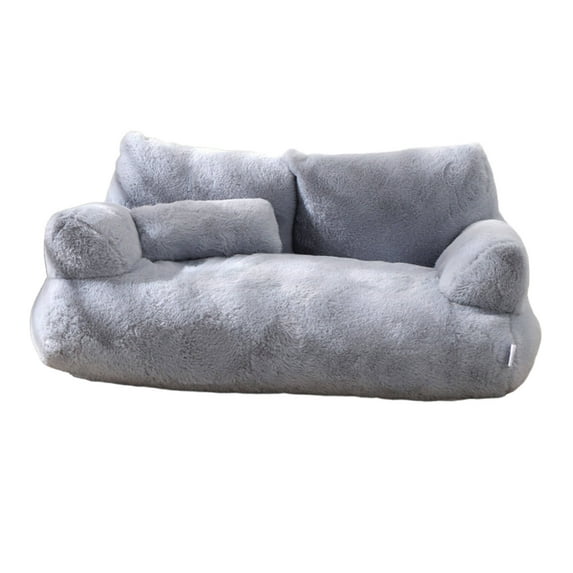 AUQ Cat Bed Cave,Safe Cat Sleeping Bag,Long-Lasting Fill Cat Beds for Indoor Cats,Gray