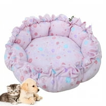 AUQ Cat Beds,Dual-Purpose Dog Couch,Cute Dog Bed,Pink,11.81in