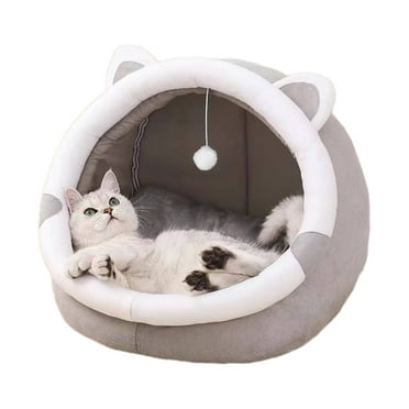 AUQ Cat Beds for Indoor Cats,Cozy Cotton Cushion for Relaxation Cat Bed,Effortless Cleaning and Maintenance Pet Bed,S