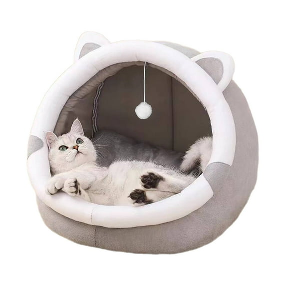 AUQ Cat Beds for Indoor Cats,Cozy Cotton Cushion for Relaxation Cat Bed,Effortless Cleaning and Maintenance Pet Bed,S