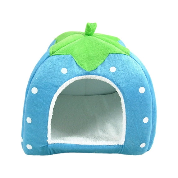 AUQ Cat Beds for Indoor Cats,Perfect for Indoor Cats Cat Bed,Strawberry-Shaped Gift for Your Pet Pet Bed,S