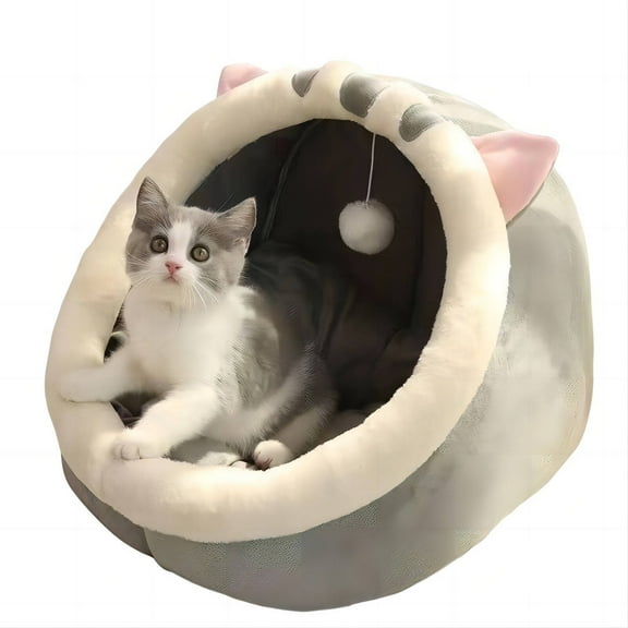 AUQ Cat Beds for Indoor Cats,Soft Cotton Cushion for Ultimate Comfort Cat Bed,Stylish and Functional Design Pet Bed,S