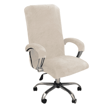 AUQ Chair Covers Dust-Proof Protection Office Chair Cover Easy to Clean Durable Materials Chair Cover,White
