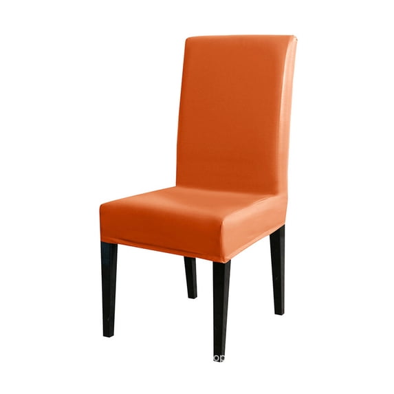 AUQ Chair Covers,Modern PU Furniture Covers,Functional Chair Covers for Living Room,Versatile Office Chair Covers for Dinning,Orange