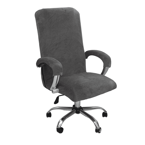 AUQ Chair Covers Warm in Winter Chair Covers for Living Room Cool in Summer Stain-Resistant Function Santa Hat Chair Covers,Gray