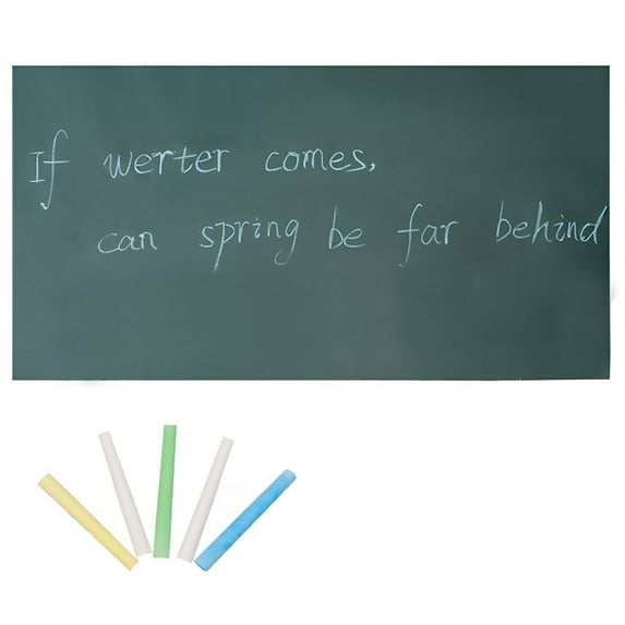 AUQ Chalk Board,Self-Adhesive Green Vinyl Sticker,Easy Installation Wallpaper Chalkboard,Green