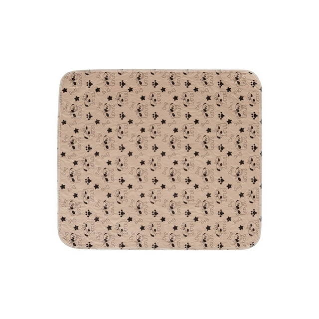 AUQ Chew Proof Dog Bed Maintains Warmth Dog Crate Pad Super-Soft Material Crate Pads for Dog Cages Brown