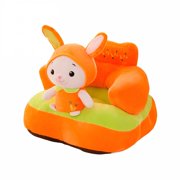 XIBUFE Child Seat Bunny Cartoon Animals Baby Support Sofa Chair Floor Plush Toddler Back