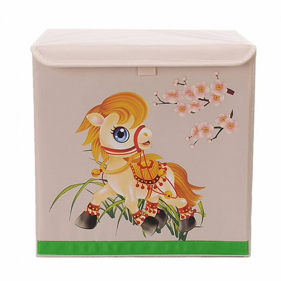 AUQ Clothes Storage,Fabric Material Blanket Storage,Soft and Durable Storage and Organization,Brown,33*33*33cm,Fabric