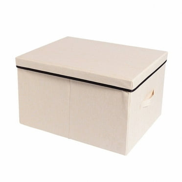 AUQ Clothes Storage,Foldable Function Blanket Storage,Space Saving Storage and Organization,Yellow,35*28*18CM,Fabric