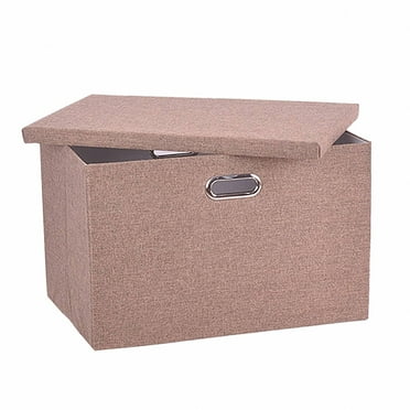 AUQ Clothes Storage,Multifunctional Storage Blanket Storage,Store Books and Stationery Storage and Organization,Pink,33*24*17cm,Fabric