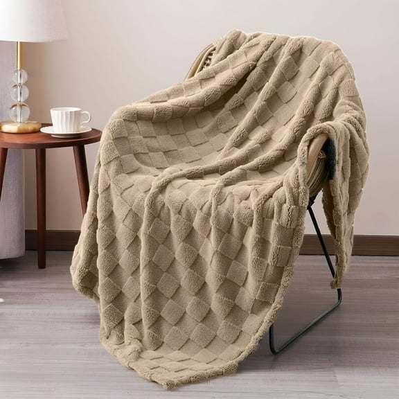 AUQ Cotton Blankets Size,Waffle Weave Super Soft Blanket,All Season Blankets&Throws,Breathable Full/Size Blanket Cotton Blanket for Bed Thermal Blanket