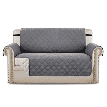 AUQ Couch Slipcover Inner Thickening Sectional Couch Covers Elegant Appearance Sofa Covers Grey 167*190cm