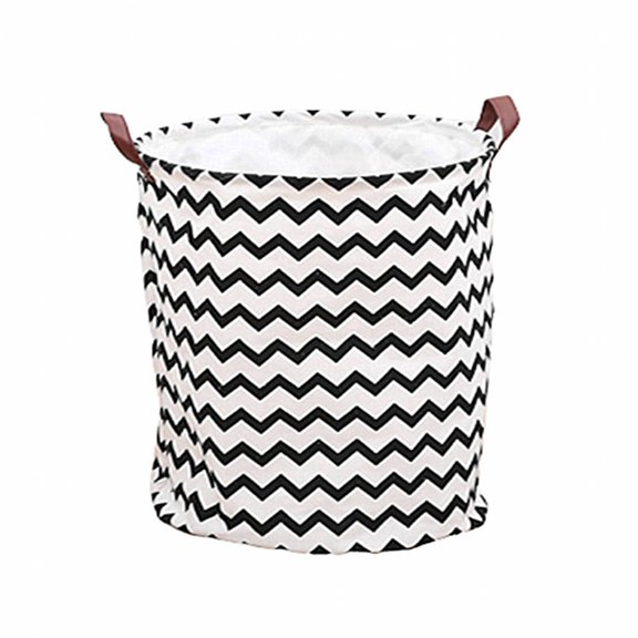 AUQ Dirty Clothes Hamper,Dust-Proof Lid Design Laundry Hamper,Prevent Dust Dirty Clothes Basket,Multicolor,M,Canvas + PE waterproof layer