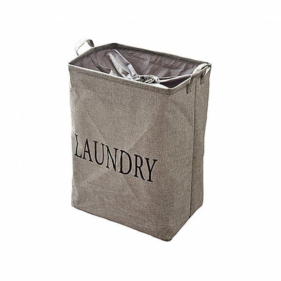 AUQ Dirty Clothes Hamper,Suitable for Bedroom Use Laundry Hamper,Simple Design Slim Laundry Hamper,gray,43*32*58CM,Cotton