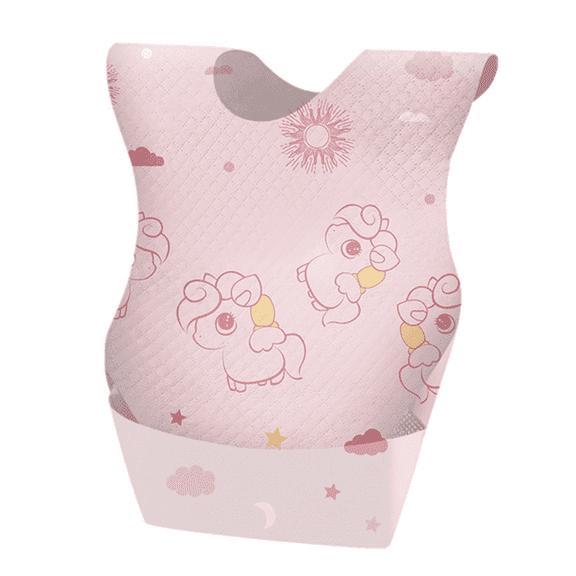 AUQ Disposable Bibs,Highly Absorbent Baby Bibs for Eating,Soft Cotton Bandana Bibs,Disposable Bibs for Easy Cleanup