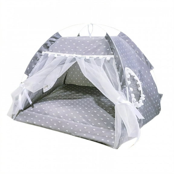 AUQ Dog Beds & Furniture,More Sense of Security Comfort Dog Bed,Soft and Comfortable, Does Not Collapse Dog Bed Washable,Gray,XS