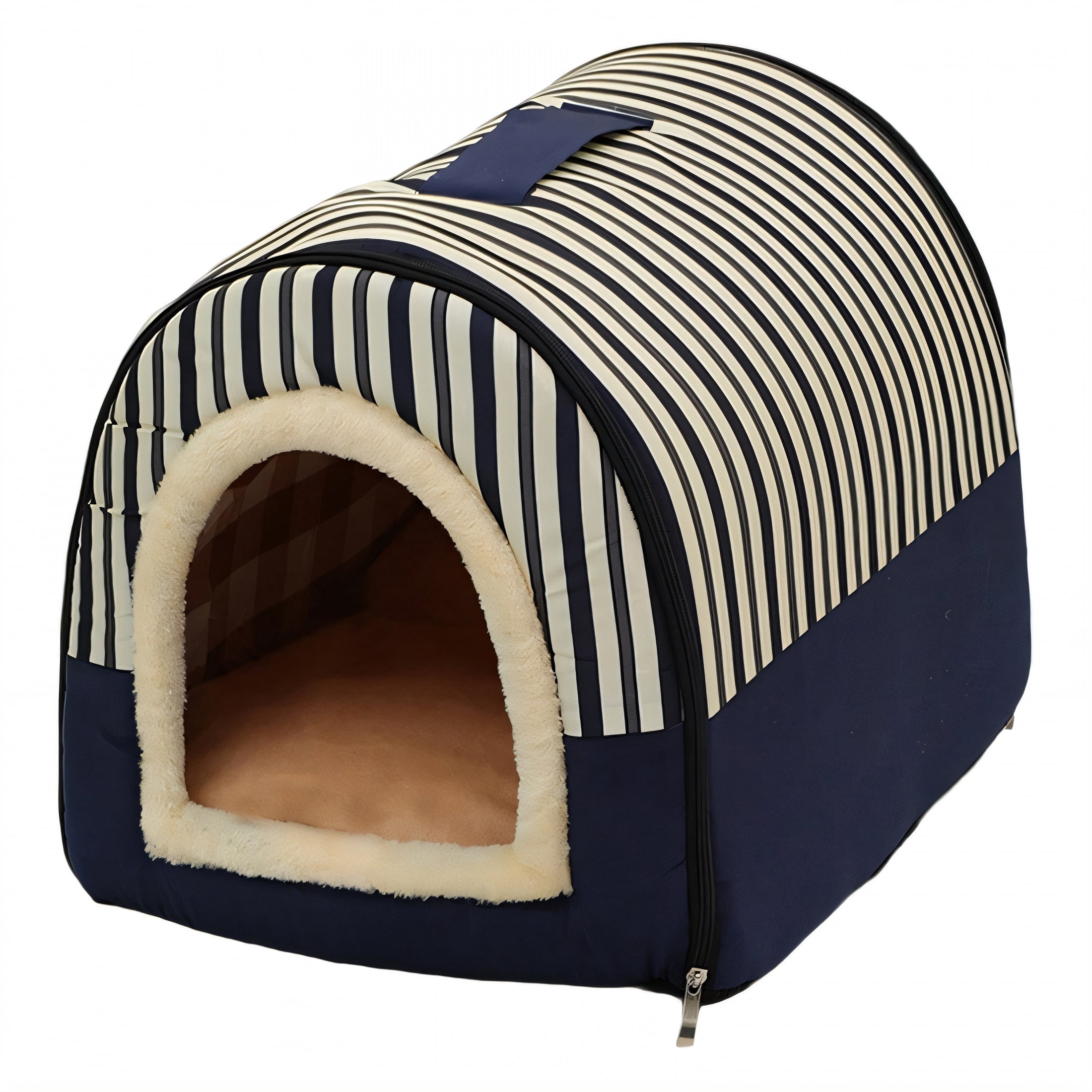 AUQ Dog Beds & Furniture,Handle Dog Beds,Cute Dog Bed,Blue,23.62*18.90*17.72in