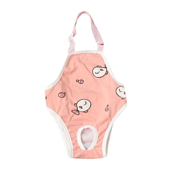 AUQ Dog Diapers,Doggie Diapers for Female Dogs with Adjustable Fit and Leak-Proof Design,Cute Patterns for Comfort