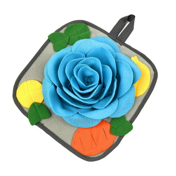 AUQ Dog Licking Mat Water Lock Snuffle Mat for Dogs Ultra Soft Snuffle Mat for Dogs Large Breed Blue