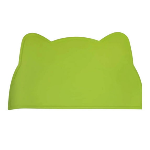 AUQ Dog Water Mat Breathable Design Pet Mat Soft touch Cat Matt for Food and Water Green