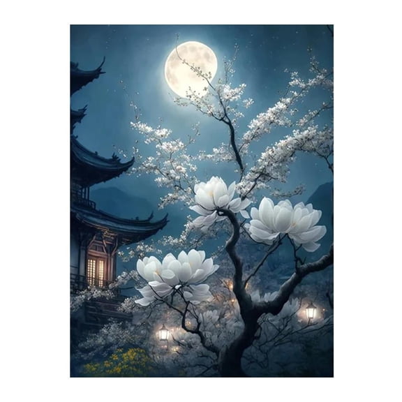 AUQ Dreamy Landscape Handmade Stickers Diy Diamonds Stickers Painting Paint by Sticker Kids --