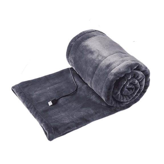 AUQ Electric Blanket Twin Usb Portable Charging Heated Robe Smart Control Heating Blanket Twin Gray