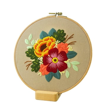AUQ Embroidery Kit for Beginners,Embroidery Craft Punch Needle Kits Adults Beginner,Anti-Slip Design Cross Stitch Kits,Cross Stitch