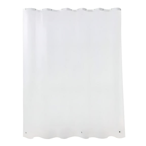 AUQ Extra Long Shower Curtain Liner 96"es Bathroom Shower Frosted Extra Long Shower Curtain Liner with Metal Buttonhole Thickening
