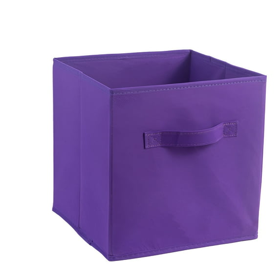 AUQ Fabric Storage Bins,13"*15"*13" Cube Storage Organizer Bins,Storage Cubes,Purple3
