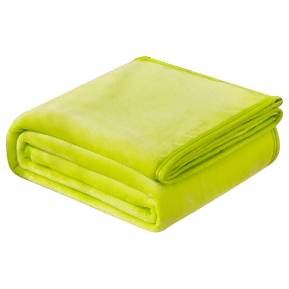 AUQ Fleece Blanket -Queen Blanket Lightweight Blanket for Bed,Sofa,Couch,Camping,and Travel - Microplush - Ultra Soft Warm Blanket (Queen,Green)