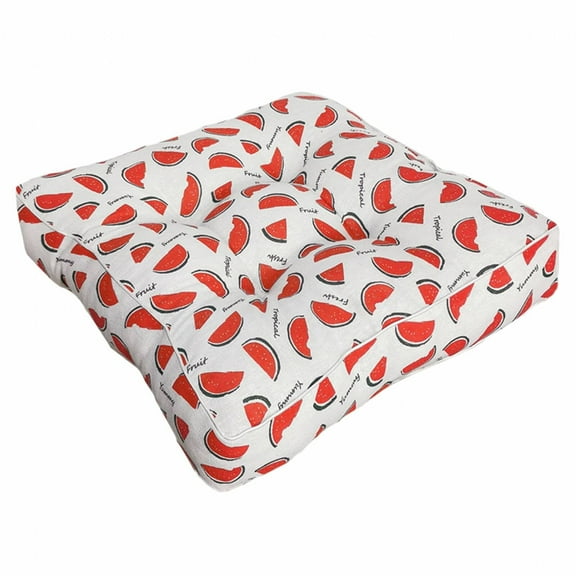 AUQ Floor Cushion,Comfortable Sitting Experience Seat Pads for Dining Chairs,Flexible Diverse Style Outside Seat Pads,Watermelon,40*40*10cm