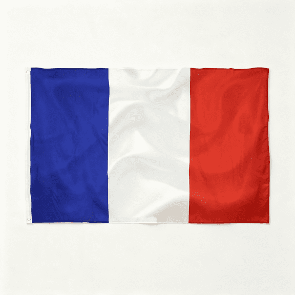 AUQ France Flag French Flag Flag 3X5Ft -(90X150Cm) Decoration Indooroutdoor Quality Polyester with Vivid Color and Brass Grommets Decorations France Flag