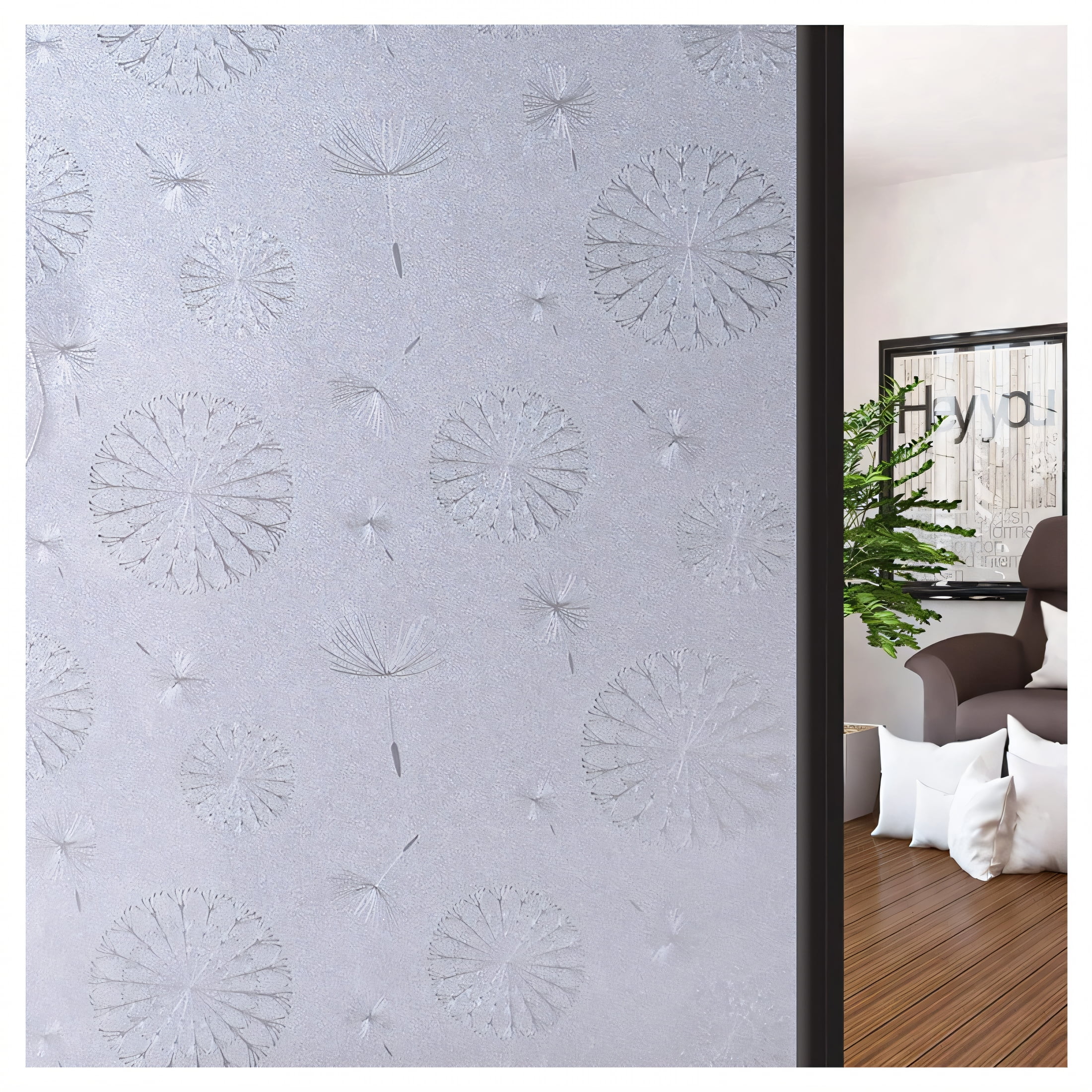 AUQ Frosted Window Film,Eco-Friendly PVE Sheet Bathroom Window Privacy ...