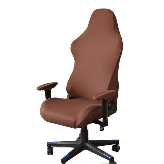 AUQ Gaming Chair Cover,Lazy Recliner Chair Protector,Stretchable Chair Covers for Living Room,Computer Chair Cover for Work and Play,Reddish Brown,52cm* 63cm* 88cm