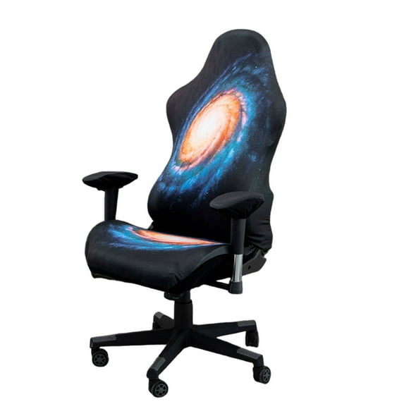 AUQ Gaming Chair Cover,Lazy Recliner Chair,Washable Artistic Print Chair Covers,Versatile Computer Chair Cover for Workspace,Endless Nebula