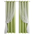 thumbnail image 1 of AUQ Girls Curtains for Bedroom,Good Breathability Kids Blackout Curtains,Keeps Indoor Air Circulating Kids Curtains for Bedroom Girls,Green,132*183cm, 1 of 4