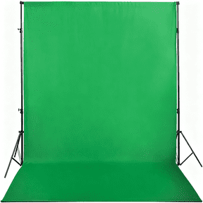 AUQ Green Screen Backdrop 5x7ft Photo Backdrop Chromakey Muslin Portrait Green Backdrop for PS Keying/Video Creation/Studio Portrait Shoots