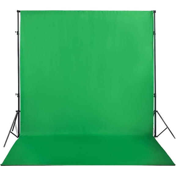 AUQ Green Screen Backdrop 6x9ft Photo Backdrop Chromakey Muslin Portrait Green Backdrop for PS Keying/Video Creation/Studio Portrait Shoots