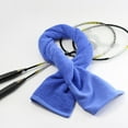 thumbnail image 1 of AUQ Gym Towels Pure Cotton Sweat Towel Lengthen Yoga Towel,Blue, 1 of 4